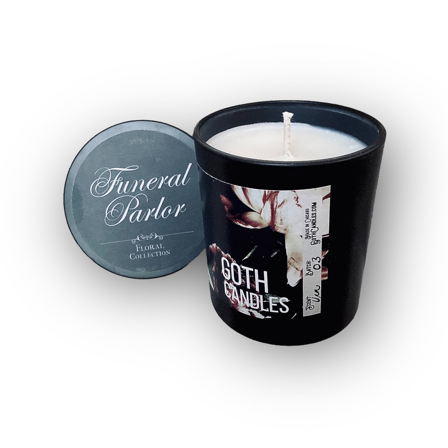 URN | Calla Lily | Funeral Parlor Collection | Goth Candles | Calla Lily Scent | Premium Soy Wax | Valentines Day Gift