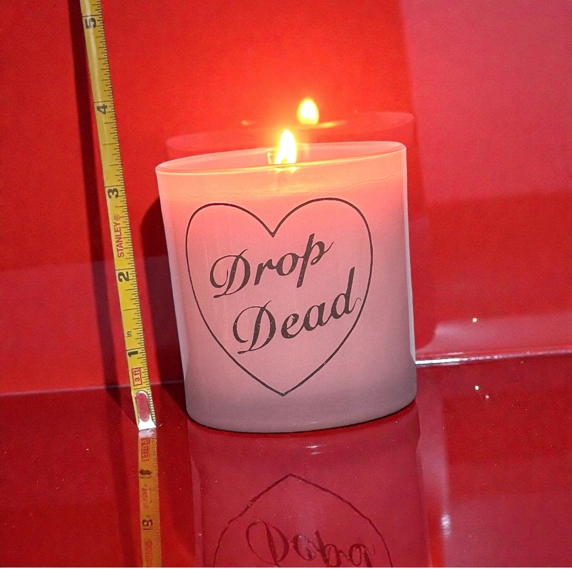 Dark Spiced Horchata Anti Valentines Candle Goth Galentines 7oz Soy Drop Dead