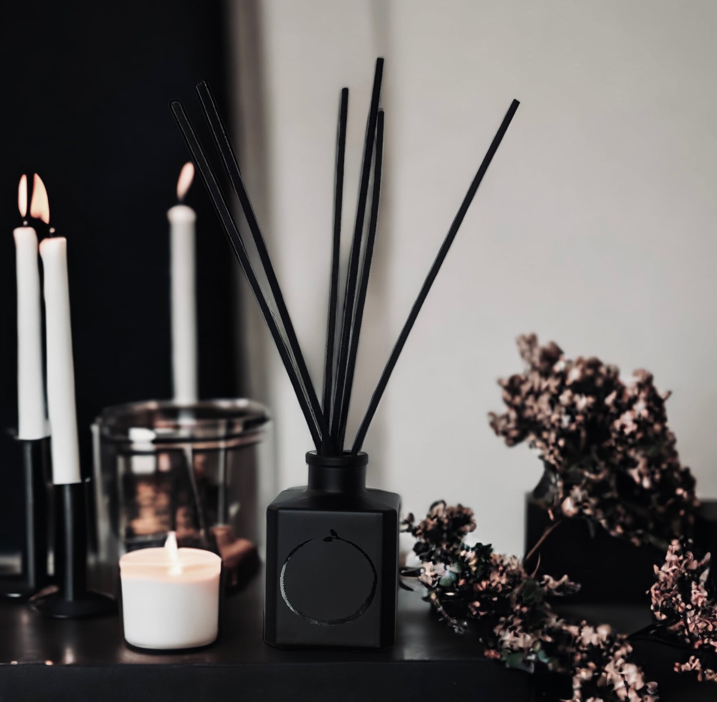 REED DIFFUSER | Nag Champa | Palo Santo | Black Orchid | Graveyard Moss | 4oz bottle | Strong | Goth Candles | Housewarming Gift Fragrance