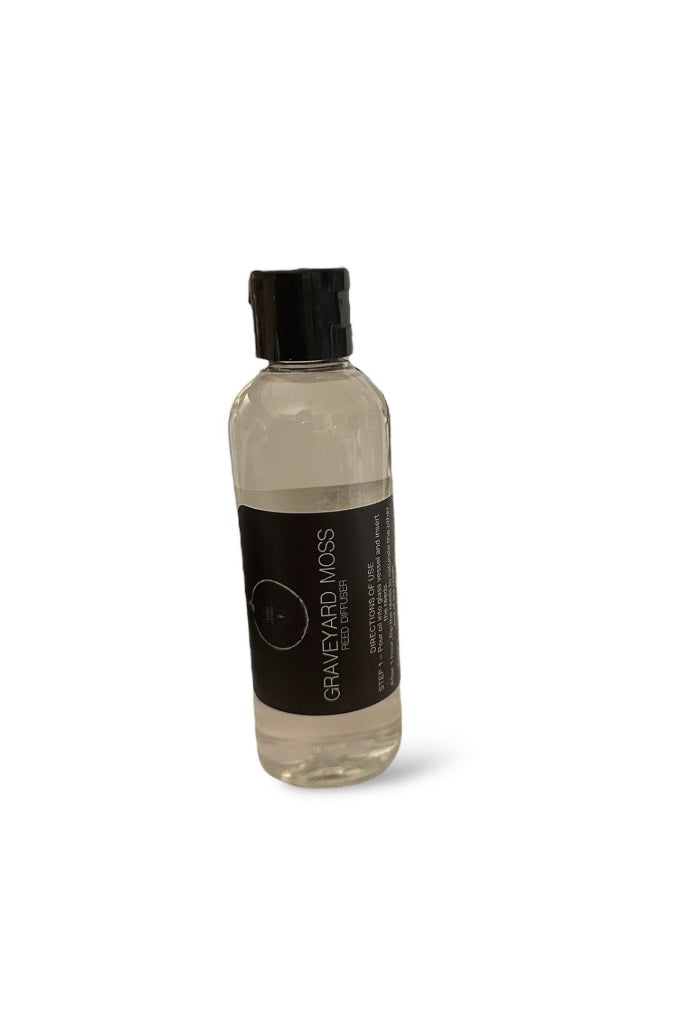 REED DIFFUSER OIL REFILL | Nag Champa | Palo Santo | Black Orchid | Graveyard Moss | 4oz bottle | Strong | Goth Candles