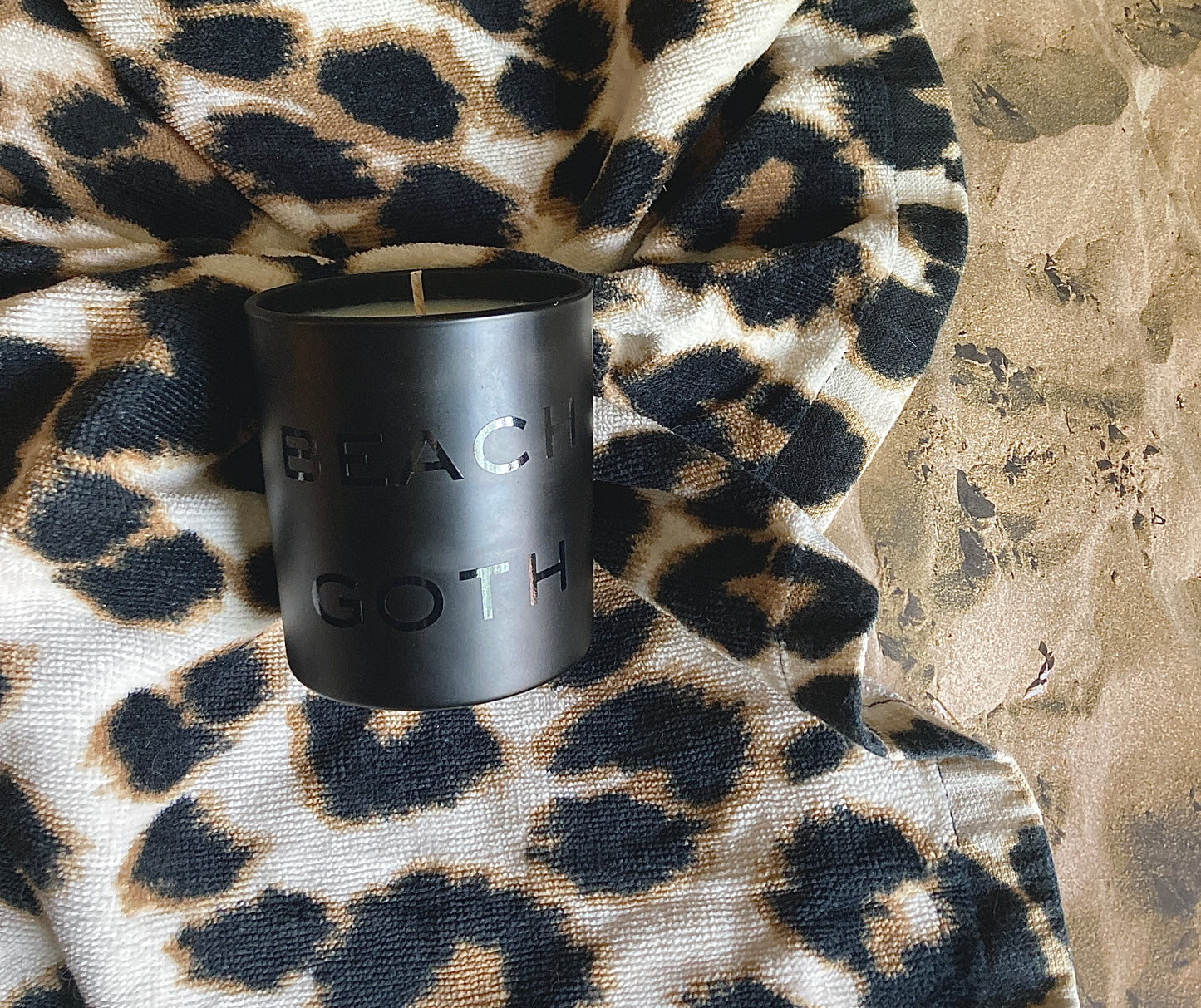BEACH GOTH #1 Candle |Suntan Lotion Scent| Goth Candles | Summer Soy Candle | 10oz Vessel