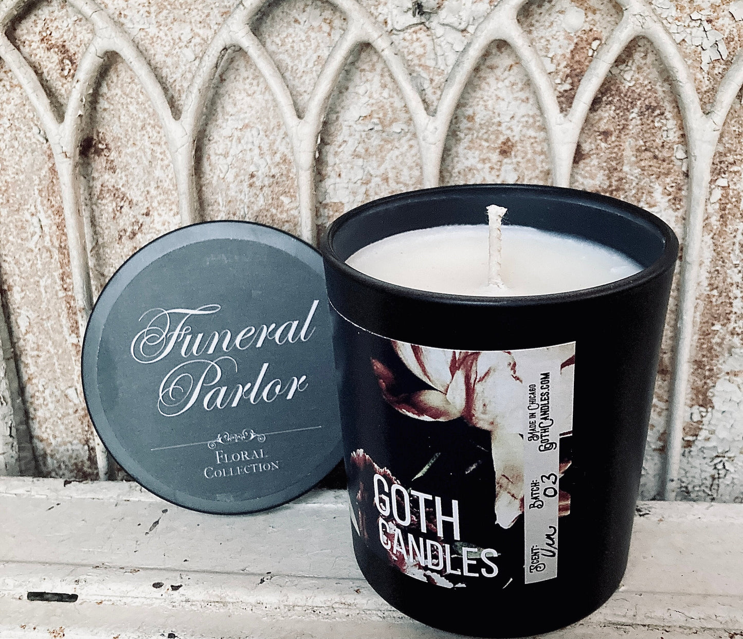 URN | Calla Lily | Funeral Parlor Collection | Goth Candles | Calla Lily Scent | Premium Soy Wax | Valentines Day Gift
