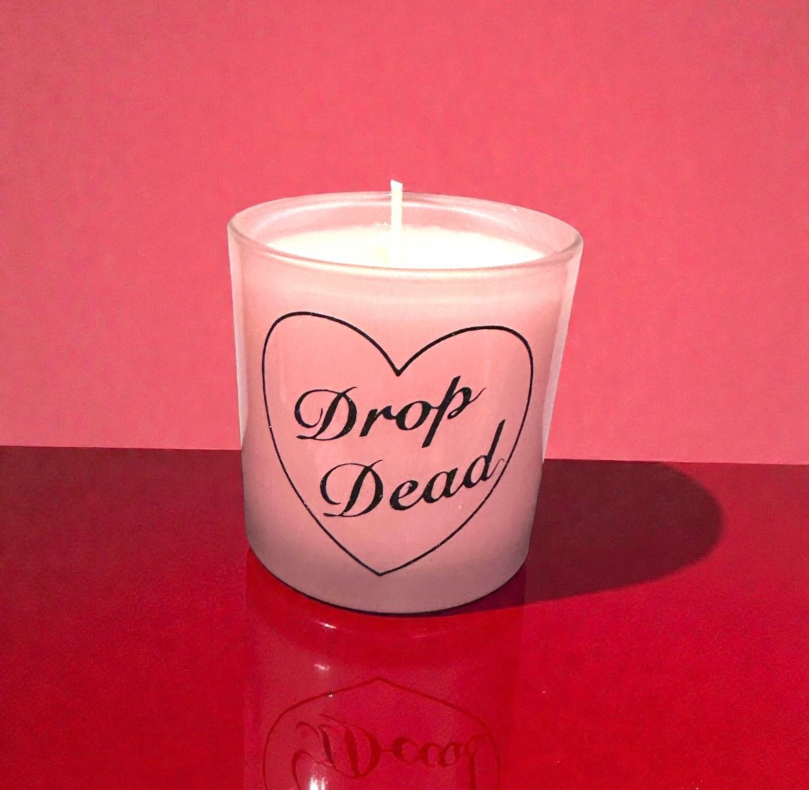 Dark Spiced Horchata Anti Valentines Candle Goth Galentines 7oz Soy Drop Dead