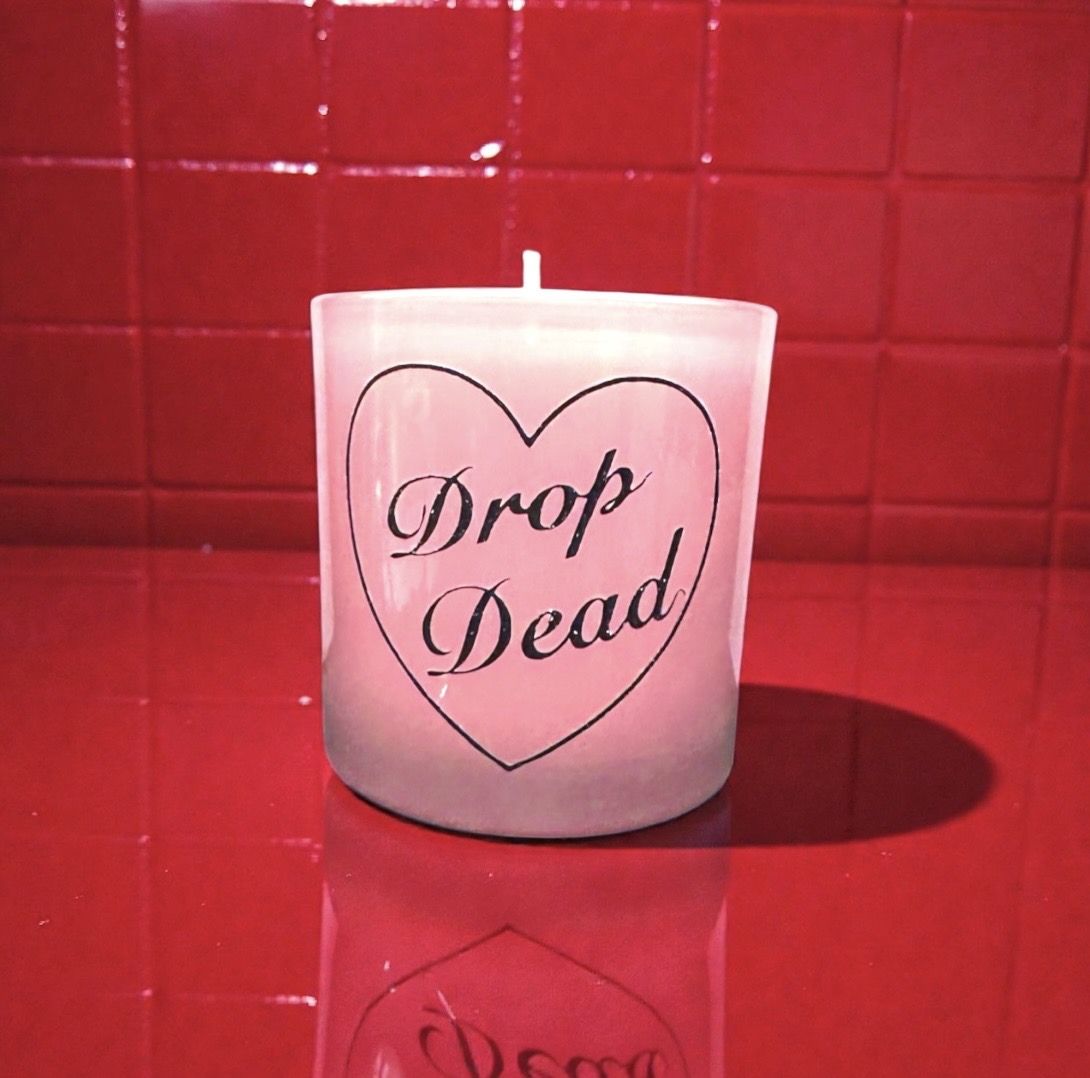 Dark Spiced Horchata Anti Valentines Candle Goth Galentines 7oz Soy Drop Dead