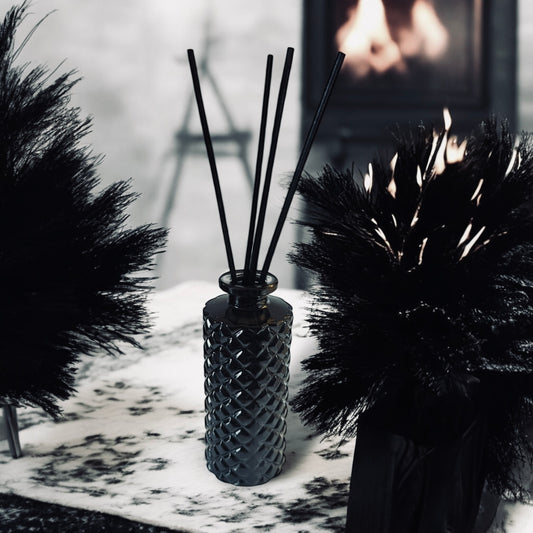 Fraser Fir | Christmas Mourning | Stud Goth Christmas Reed Diffuser | Goth Candles | Goth Gift