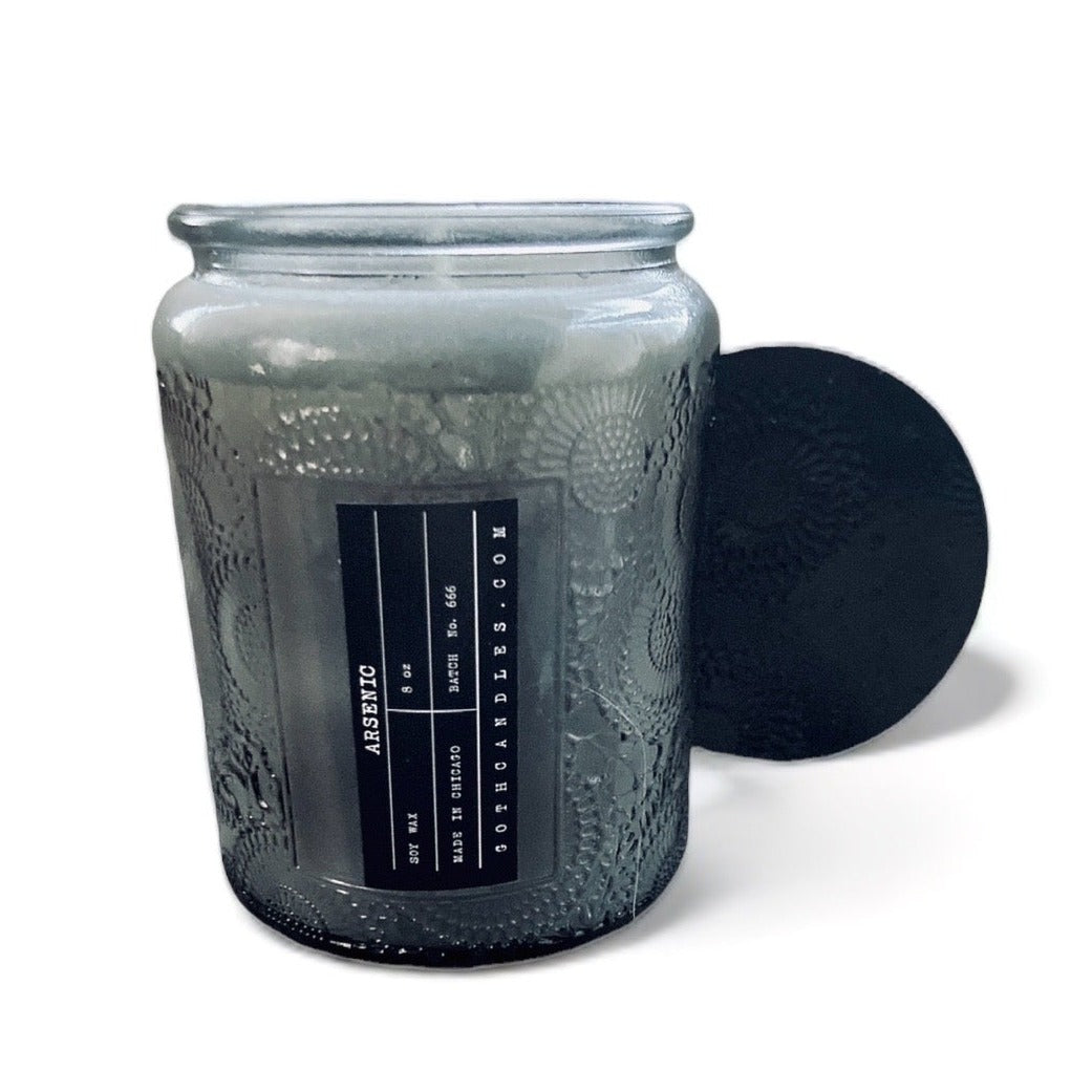 Almond | ARSENIC | Goth Candles | Soy Premium Wax | 8.8 oz | Goth Gift