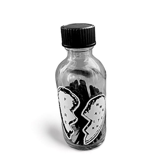 Twin Peaks Glass Bottle Black Matches