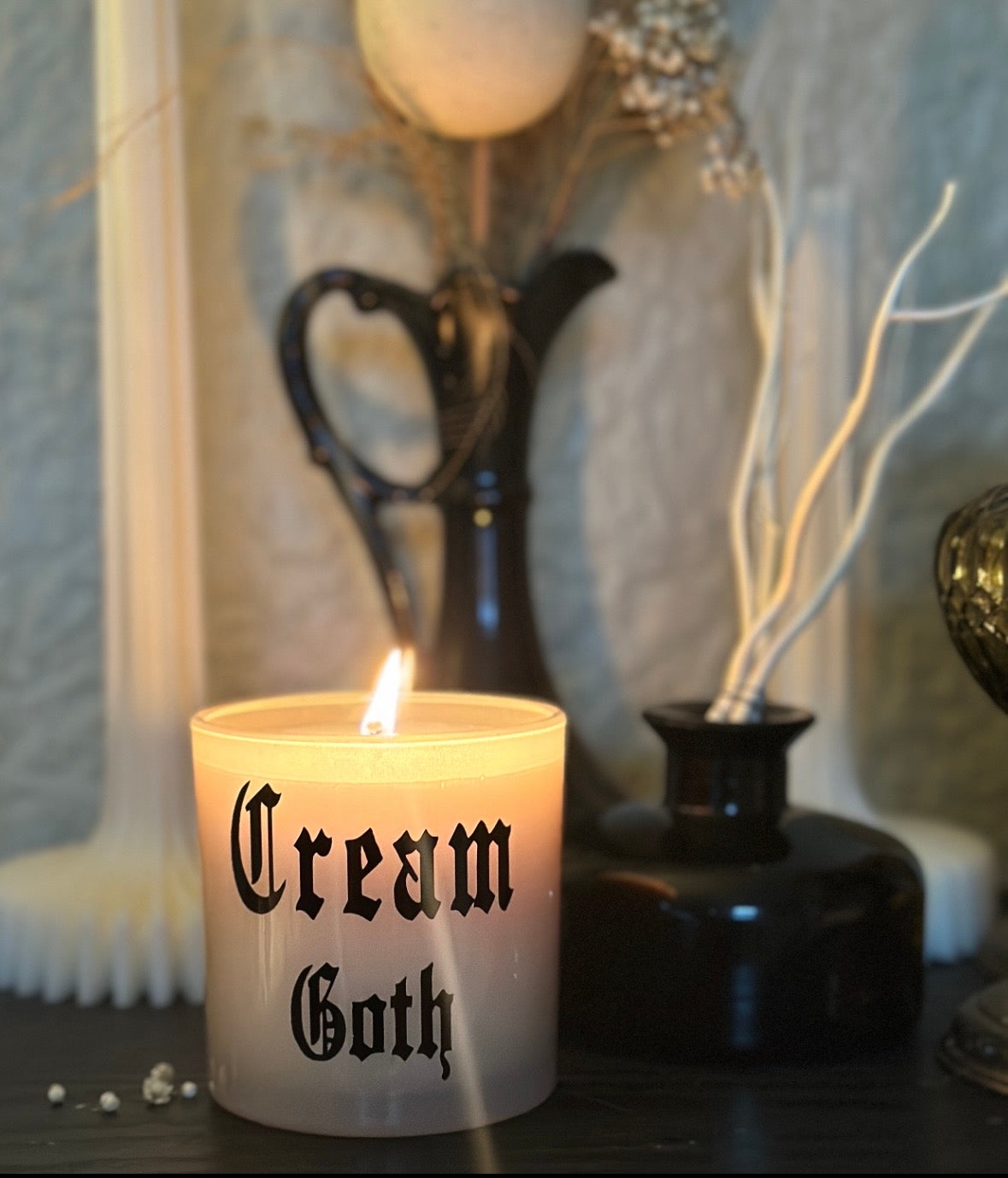 Dark Spiced Horchata CREAM GOTH  – Goth Candles 7oz