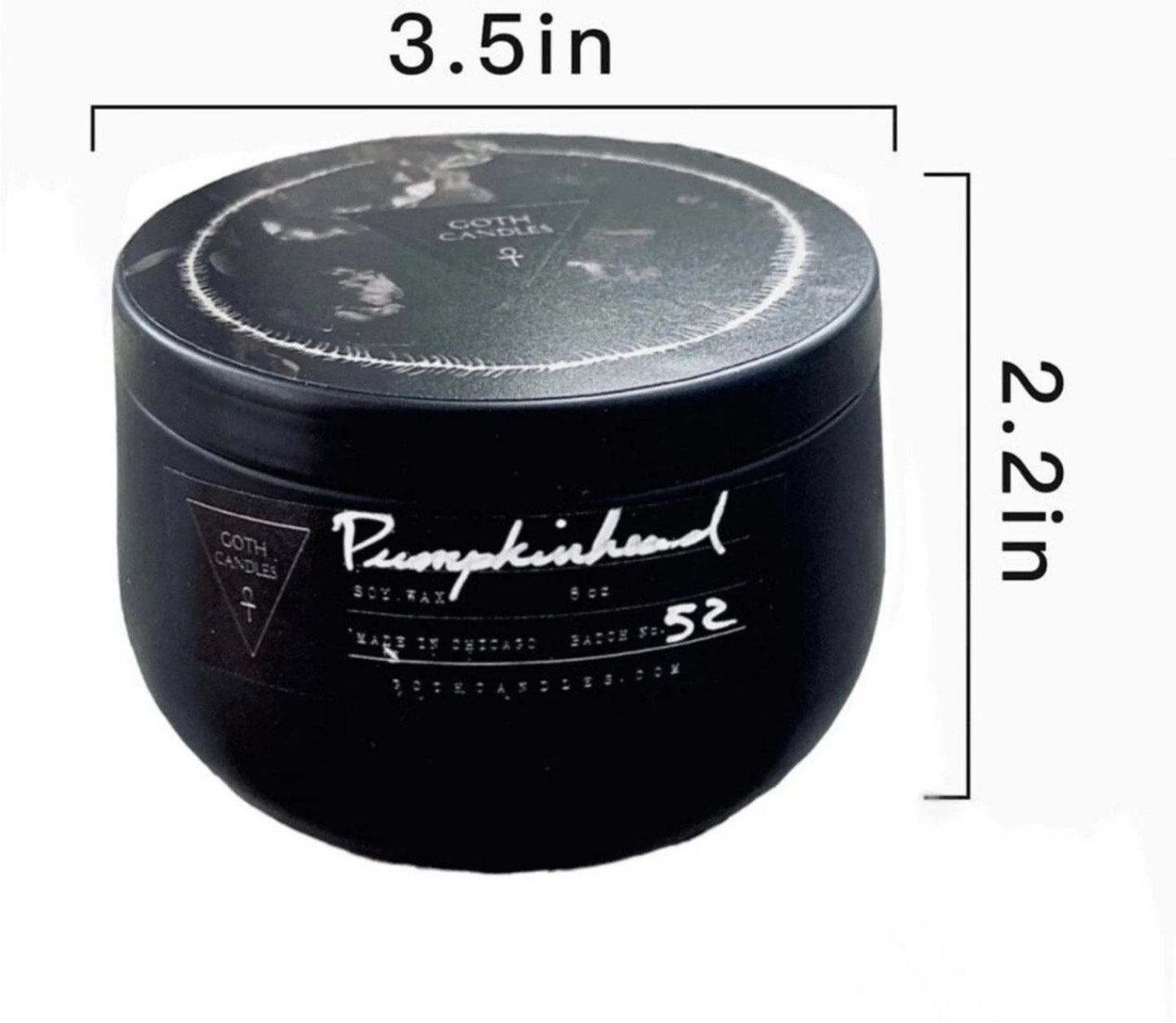 Burning Leaves & Fireplace Scented Candle – October Rust – Goth Candles 8oz