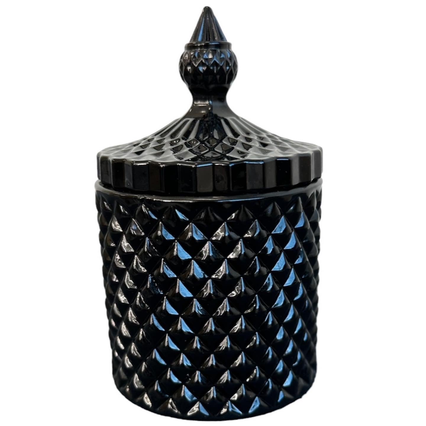 Black Victorian Stud Vessel | Goth Candle | Black Candle | Soy | Choose your scent | Halloween Gift