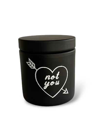 Tobacco Oud | Anti Valentines Candle | Goth Candles | 9oz Black Tin | Goth Valentines Gift | Soy Wax | Galentines |