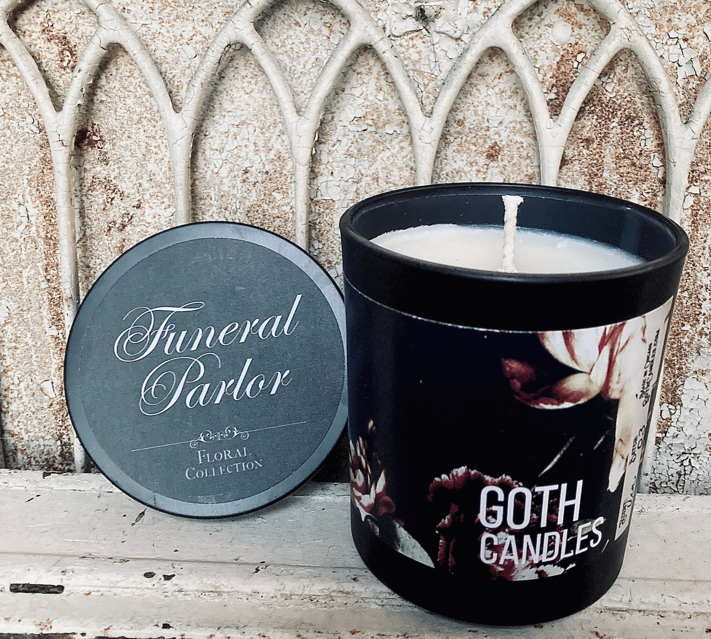 URN | Calla Lily | Funeral Parlor Collection | Goth Candles | Calla Lily Scent | Premium Soy Wax | Valentines Day Gift