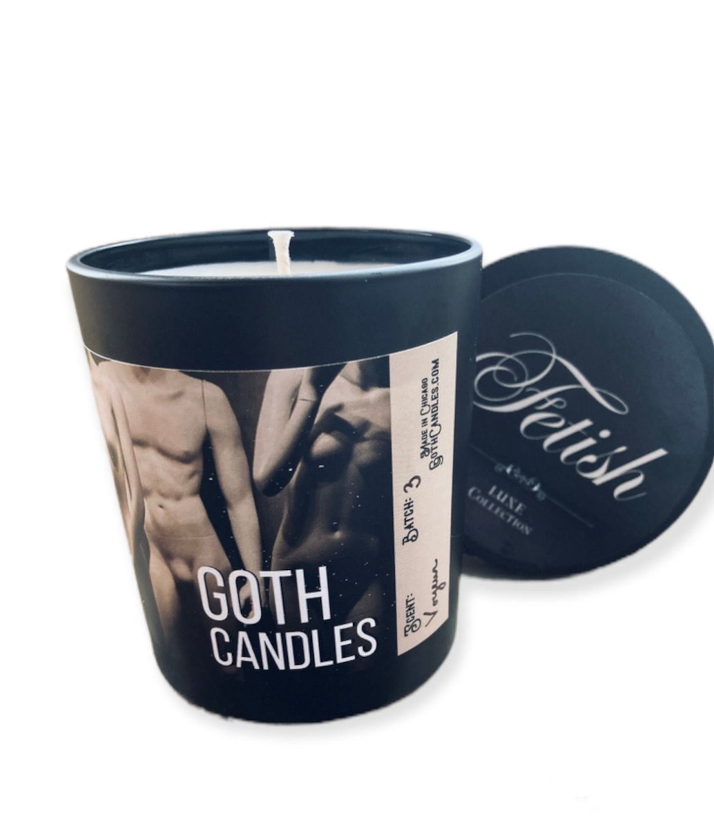 Santal Scent | VOYEUR | Goth Candles | Fetish Luxe Collection | Santal 33 Type | 10oz Vessel Soy Candle